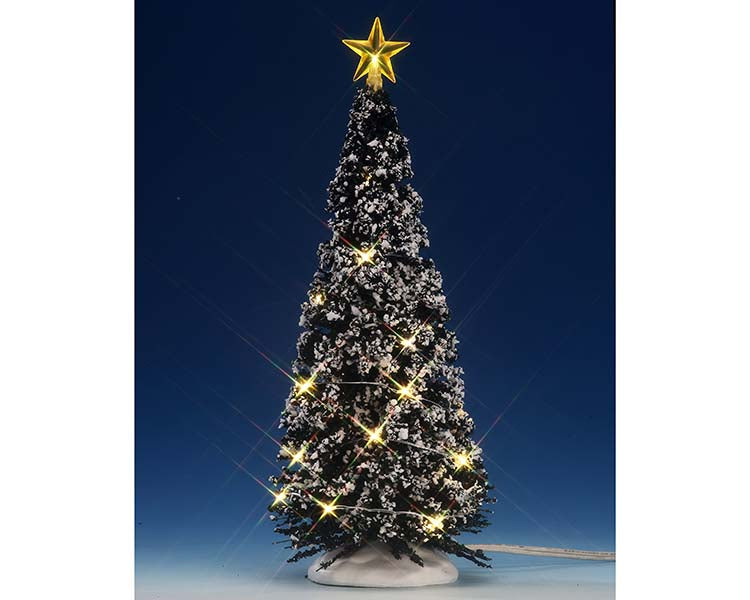 LEMAX Clear Light Evergreen Tree, Large, Battery Operated (4.5V) #74264
